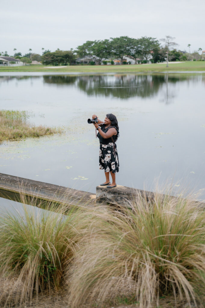 behind the scenes photo of Wedding Photographer