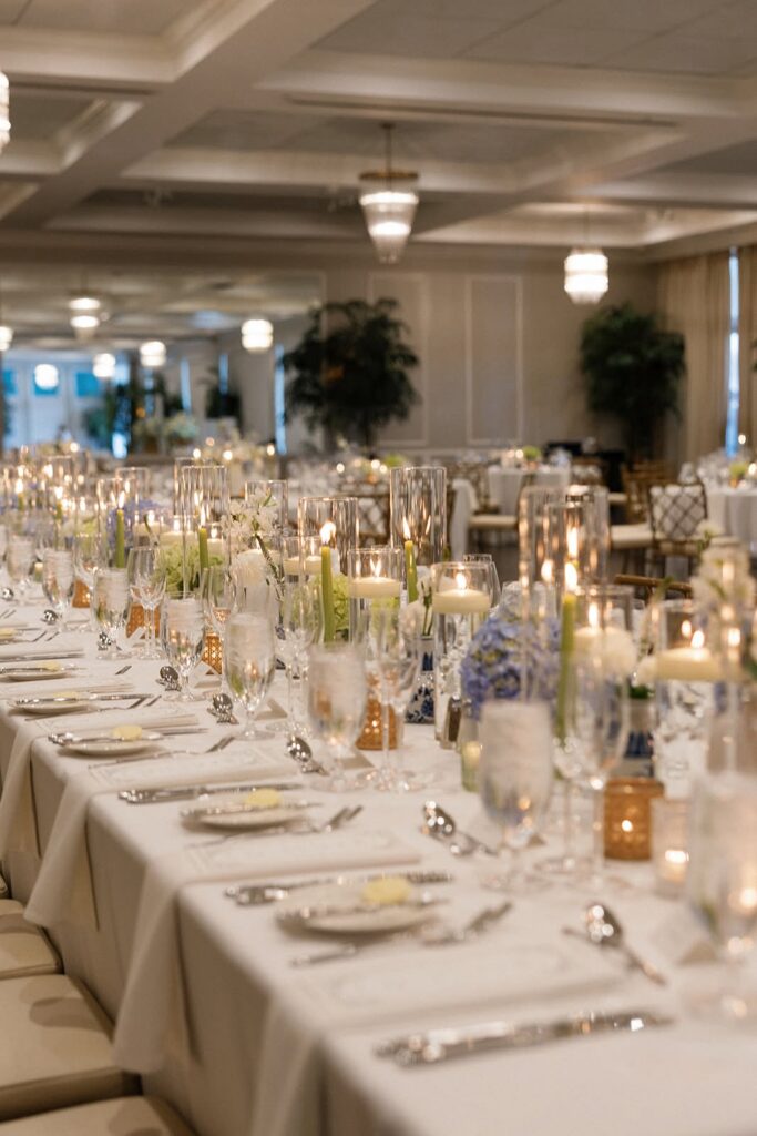 Head table wedding decor and details
