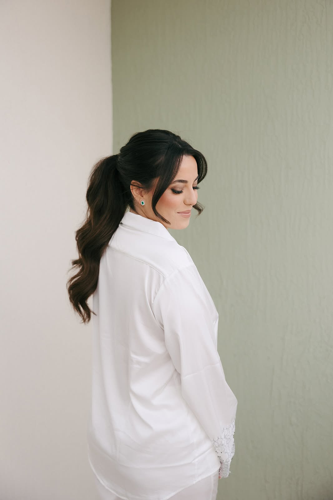 Getting ready the morning of wedding day